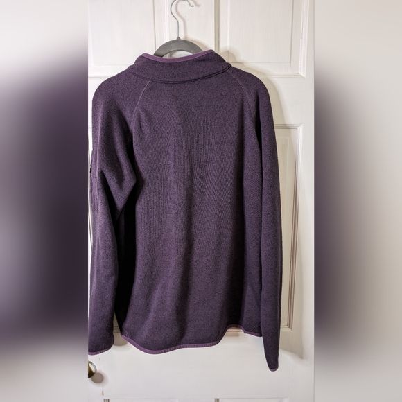 Eddie Bauer Jacket Women Medium Purple Fleece Basic Outdoor Hike Work XL - Picture 8 of 11